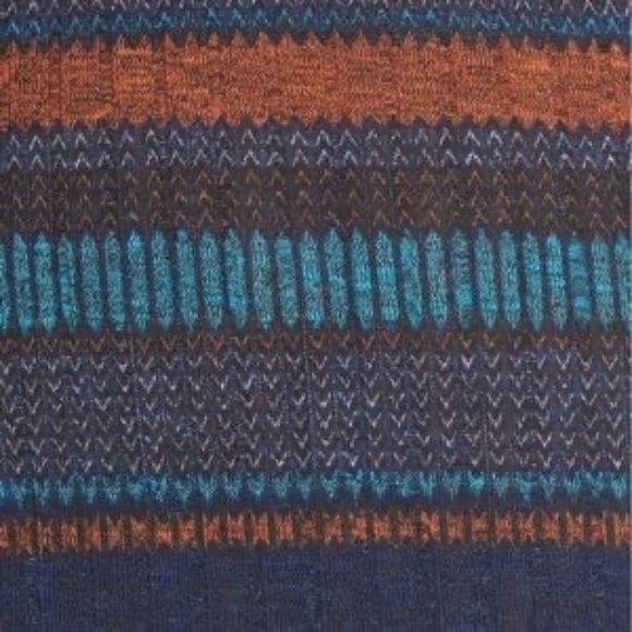 LUSH stripe ribbed knit dress L back cut out midi jersey - Picture 4 of 16